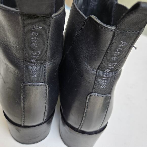 Acne Studios The Jensen Black Leather Chelsea Boot, Size EU 41 - US 11 - Picture 6 of 11